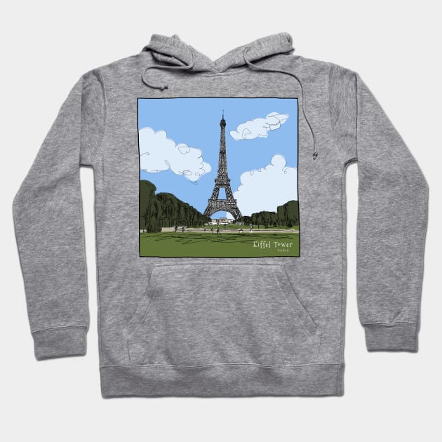 Eiffel Tower Hoodie by ShopBuzz